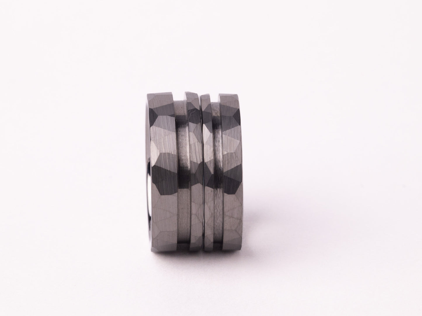 Offset Hammered Tungsten Ring Core 8mm/6mm