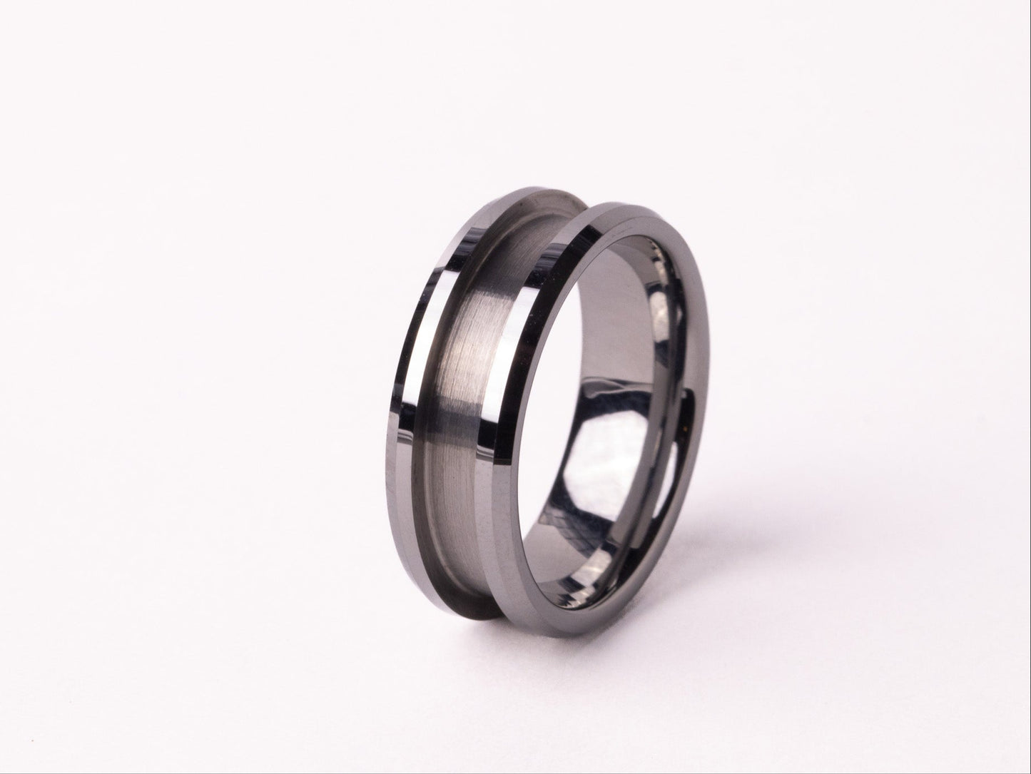 Smooth Beveled Tungsten Ring Core 8mm/6mm