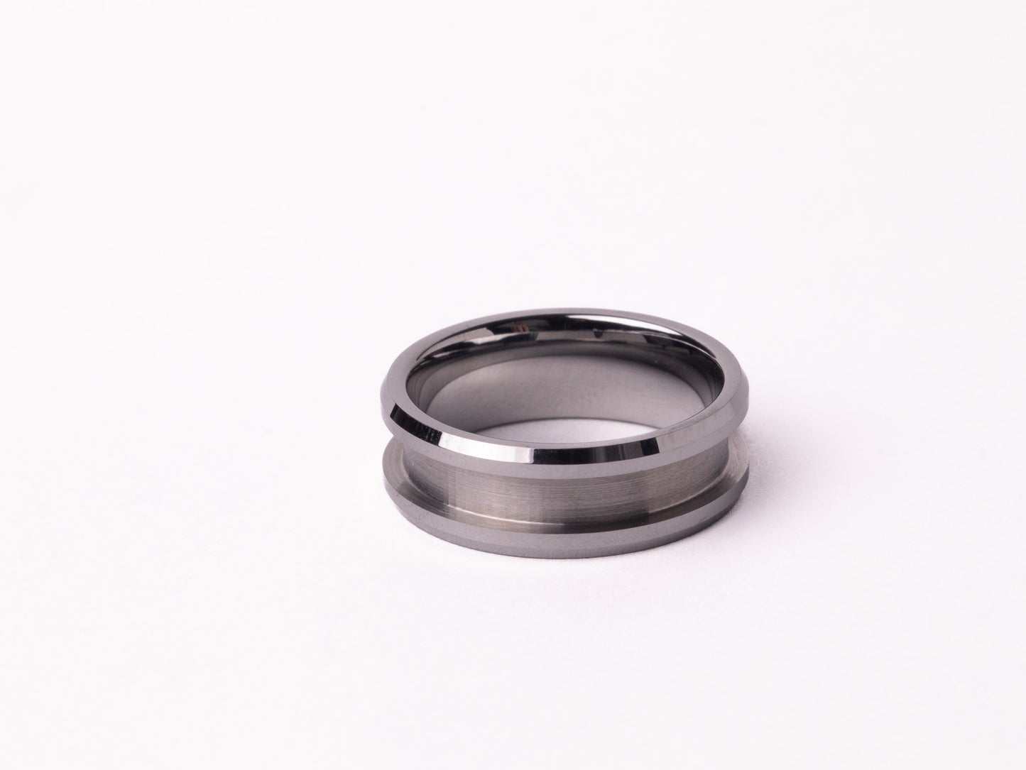 Smooth Beveled Tungsten Ring Core 8mm/6mm