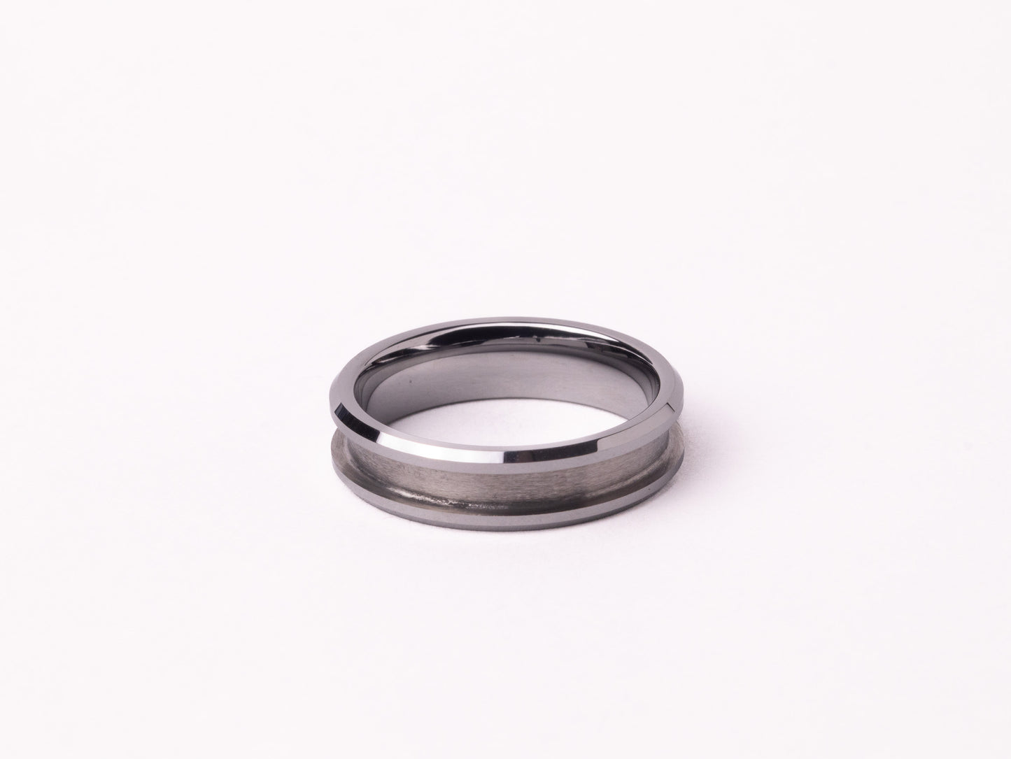 Smooth Beveled Tungsten Ring Core 8mm/6mm
